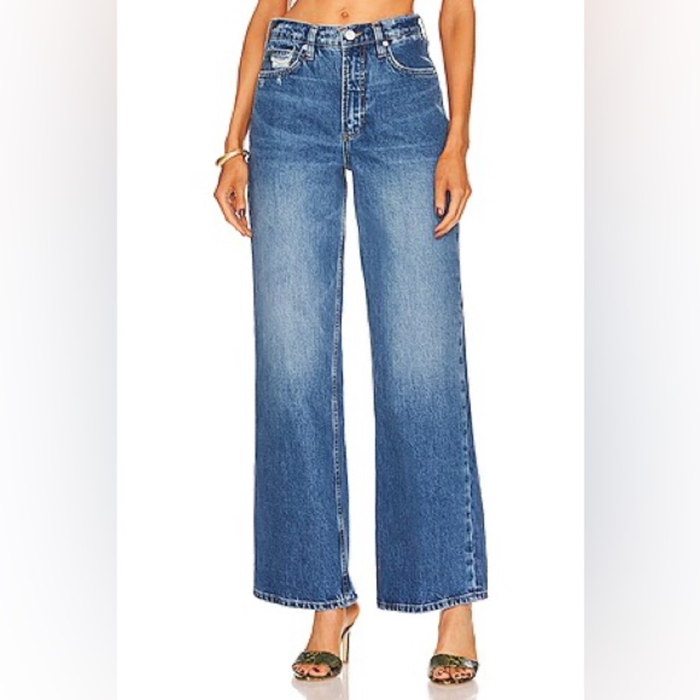 FRAME High'N'Tight Wide Leg in Stearnlee
size 25